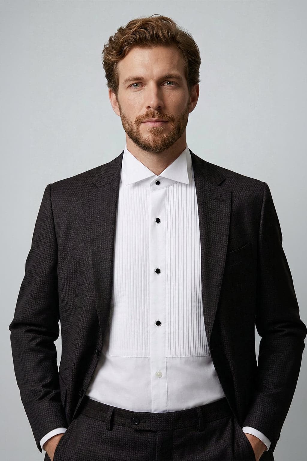 Beyaz Slim Fit Damatlık Gömlek – Ata Yaka Pamuk Piliseli