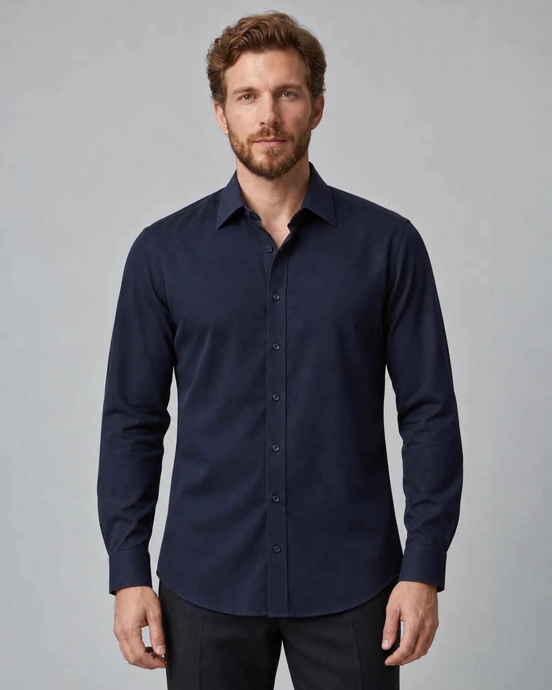 Bamboo Shirts — Pocketless navy style