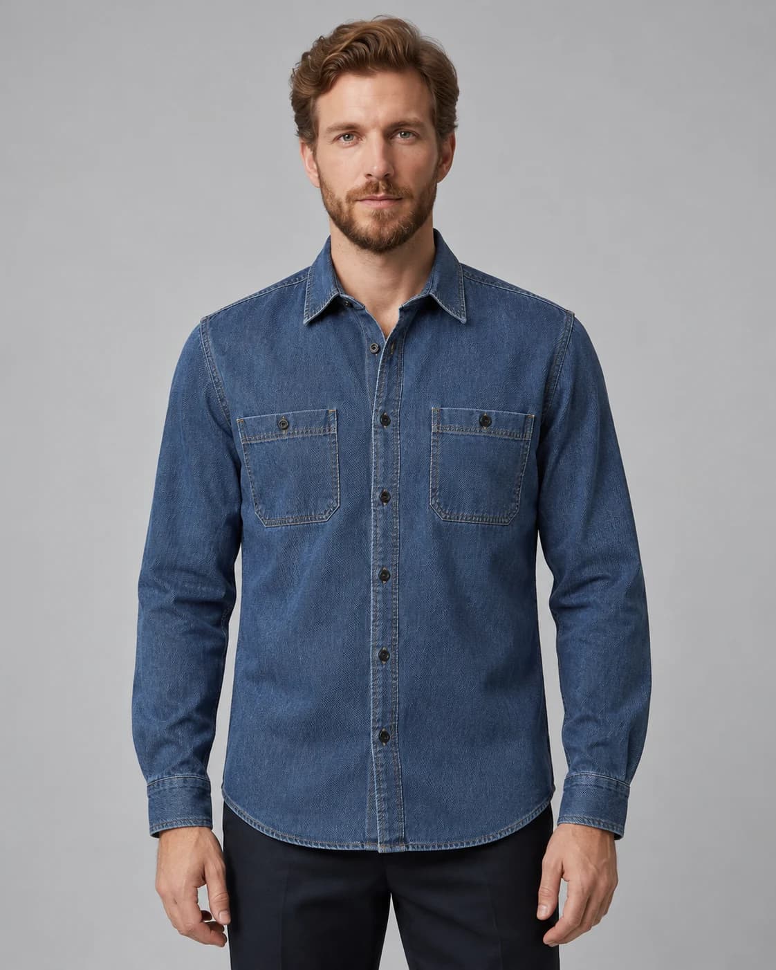 Denim Shirts — Regular-fit indigo