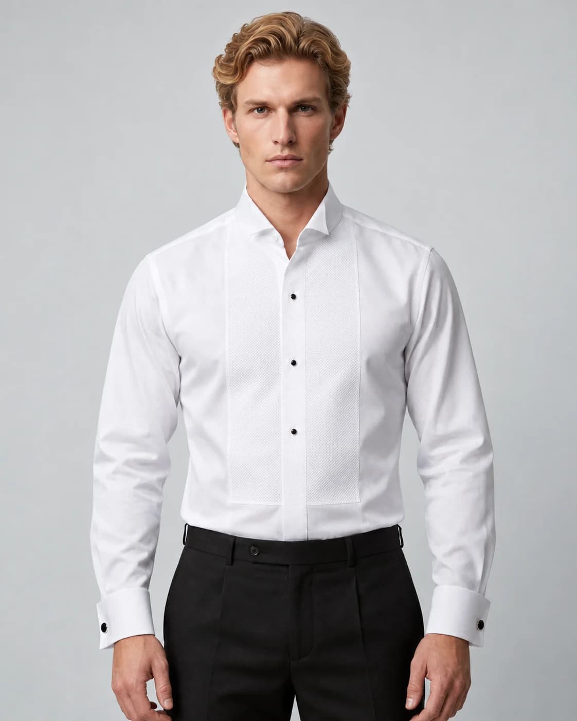 Dinner Shirts — Wing collar and piqué bib