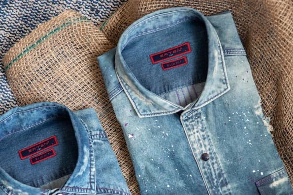Denim Shirts — Light-wash direction