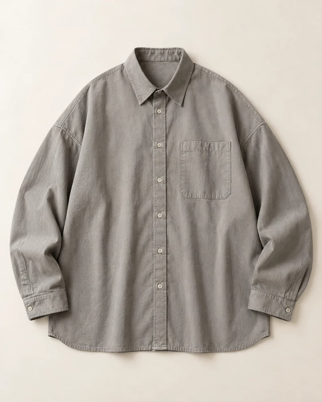 Oversized Shirts — Grey oversized fit